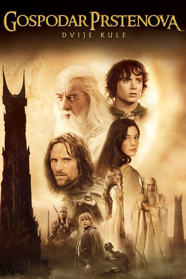 Poster filma ili serije Gospodar prstenova: Dvije kule (2002)